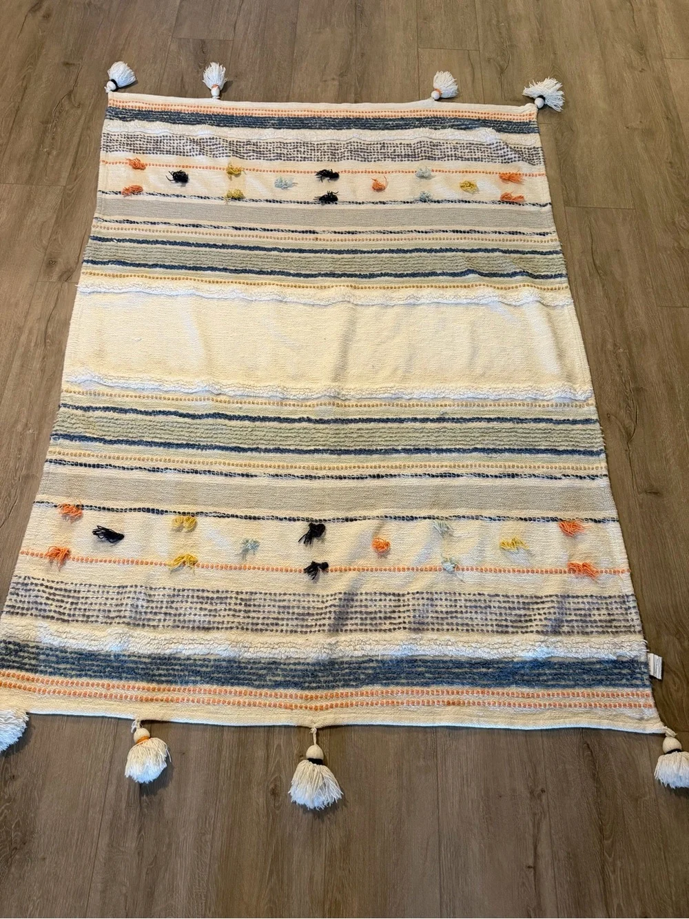 Target Opalhouse Boho Striped Tassel Throw Blanket - 45